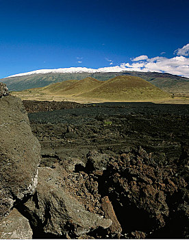 雪,夏威夷火山国家公园,夏威夷大岛,夏威夷,美国