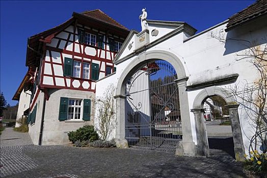 入口,加尔都西会修道院,瑞士,欧洲