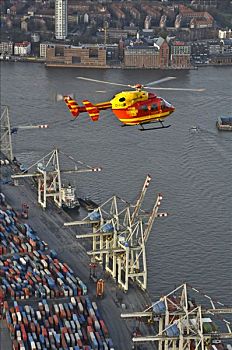 欧洲直升机公司,飞跃,港口,汉堡市,德国,欧洲