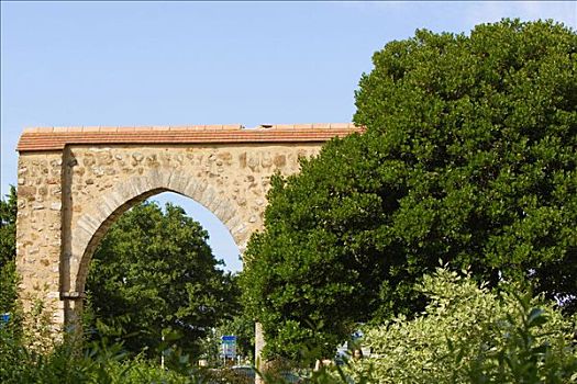 拱道,花园,萨尔特,卢瓦尔河地区,法国