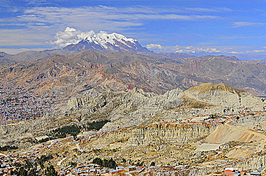 风景,攀升,玻利维亚,南美
