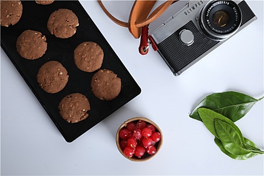 甜品巧克力饼干蛋糕甜点摄影水果曲奇饼美食卡路里减肥