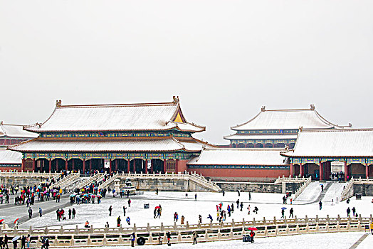 故宫博物院雪景