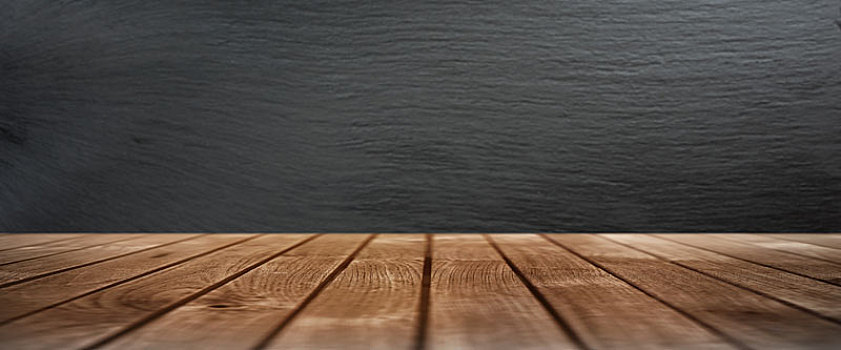 木桌子,墙壁