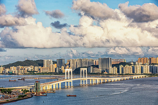 中国澳门城市风光夜景图片