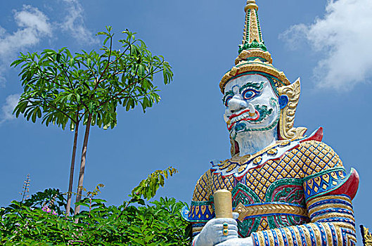 泰国,苏梅岛,寺院,佛教寺庙,神话,生物,保护,庙宇