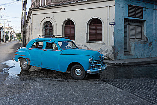 古巴,圣克拉拉,老爷车