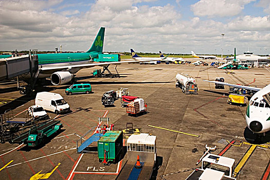 飞机,都柏林,机场,爱尔兰