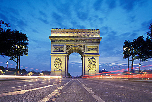 欧洲,法国,巴黎,拱形,香榭丽舍大街