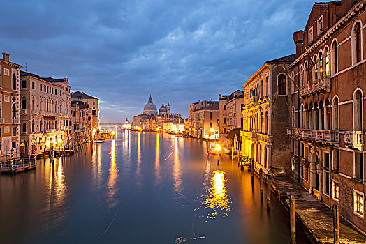 黎明,大运河,威尼斯