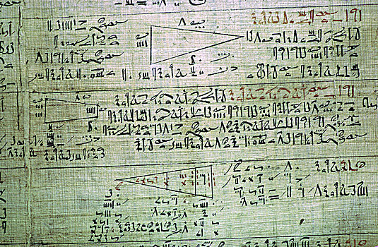 数学,纸莎草,底比斯,埃及,艺术家,未知