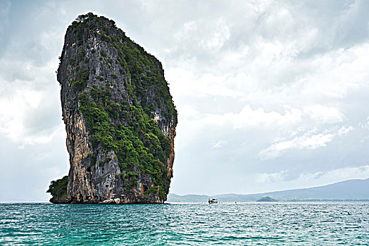 岩石构造,突出,海洋,普吉岛,泰国,亚洲