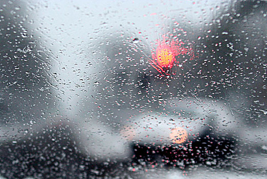 风景,汽车,交通,风档玻璃,遮盖,雨滴