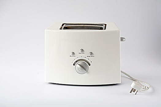 多士炉,白色背景,自动吐司面包机