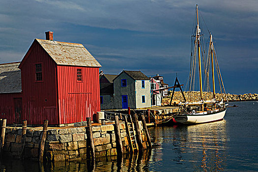 帆船,石头港,马萨诸塞