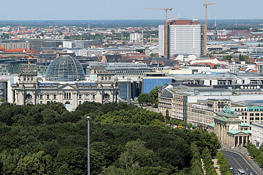 风景,塔,德国国会大厦,建筑,柏林,德国