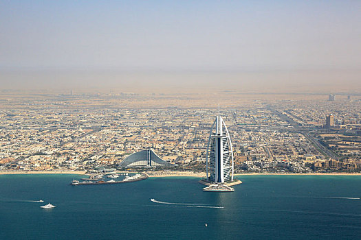 迪拜,帆船酒店,航拍