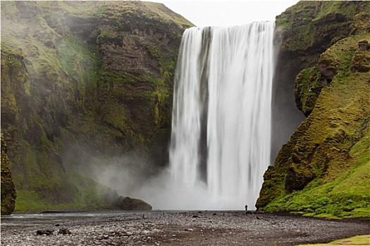 瀑布,冰岛