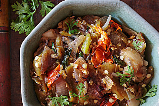 烤,蔬菜蘸酱,老挝
