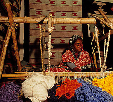 编织,坐,垫,展示,画廊,达卡,孟加拉,2004年