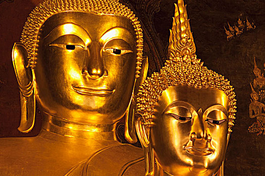 泰国,曼谷,寺院,佛像,头部