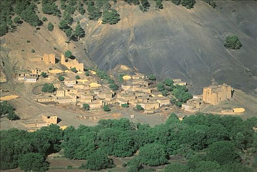 摩洛哥,乡村,山谷
