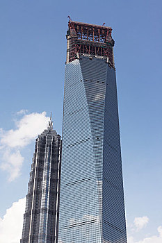 坐落在上海的世界第一高楼环球金融中心