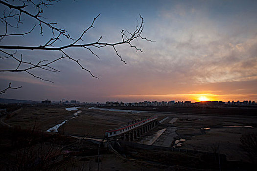 赤峰市冬季景观