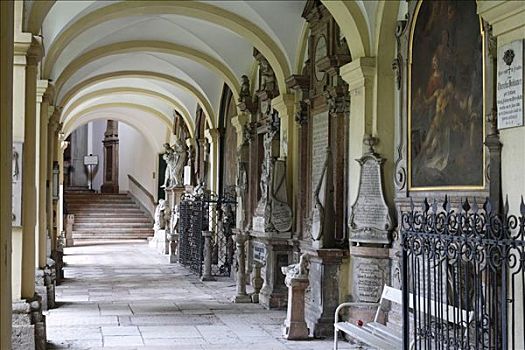 拱廊,墓地,萨尔茨堡,奥地利,欧洲