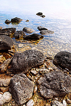 石头,清水,乔治亚湾,布鲁斯半岛,安大略省,加拿大
