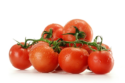 西红柿,隔绝,白色背景
