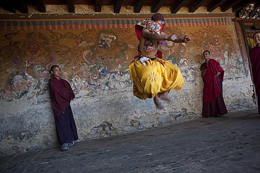 准备,策秋庆典,布姆唐,不丹