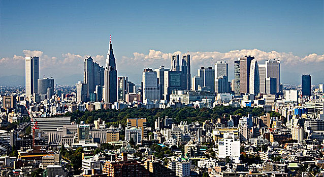 日本,东京,新宿,天际线