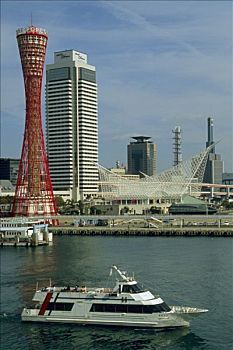 日本,关西,神户,港口,塔,海洋馆