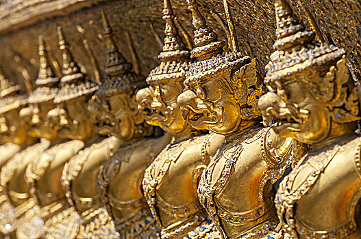 外部,装饰,寺院,庙宇,大皇宫,曼谷,泰国