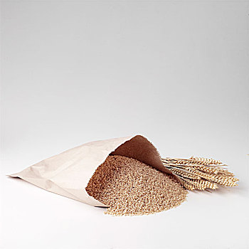 小麦秸秆,袋,糙米