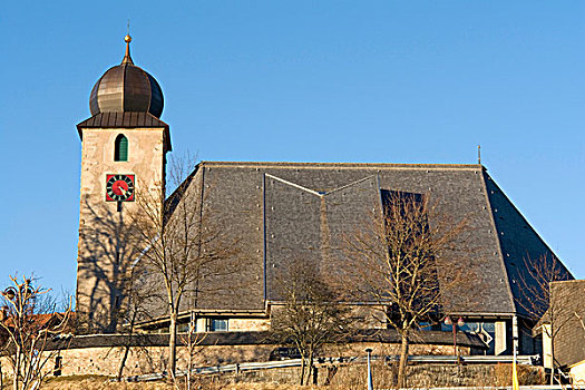 教区教堂,黑森林,巴登符腾堡,德国,欧洲