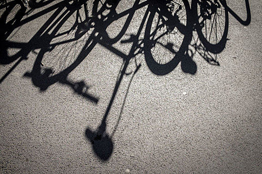 自行车,影子,兰不拉,街道,巴塞罗那,加泰罗尼亚,西班牙