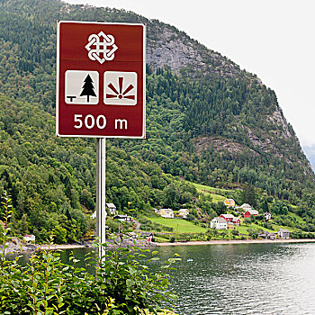 标识,边缘,挪威