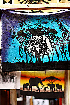 非洲肯尼亚工艺品-布画