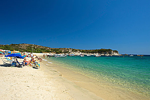 海滩,海其迪奇,希腊,欧洲