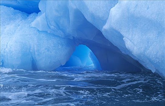 蓝色,冰,南极