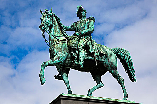 雕塑,广场,格姆拉斯坦,老城,斯德哥尔摩,瑞典