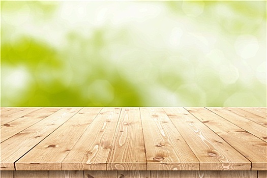 空,木桌子,太阳,产品,放置,蒙太奇