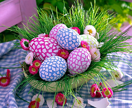 复活节彩蛋,涂绘,遮盖,蛋壳