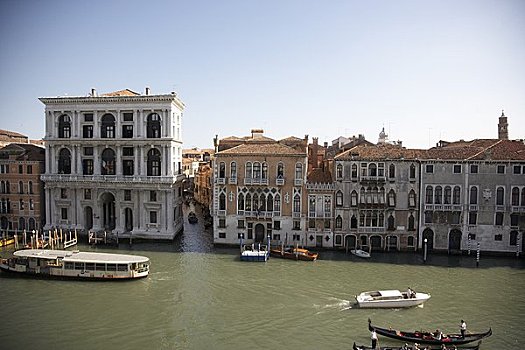 俯视,运河,威尼斯,意大利