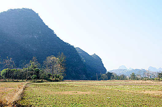 桂林喀斯特山景风光