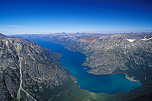 俯视,湖,省立公园,不列颠哥伦比亚省,加拿大