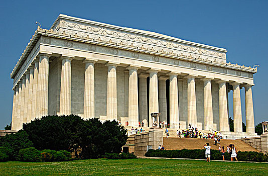 纪念,风格,希腊,多利安式,庙宇,华盛顿特区,美国,北美