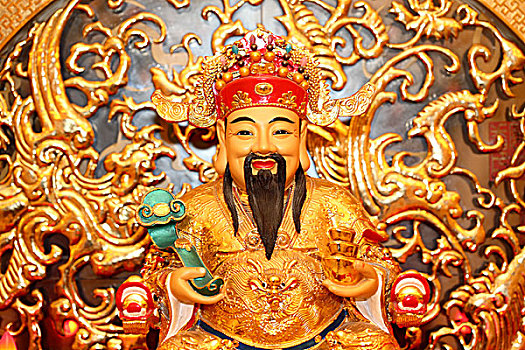 中国,财富,佛像